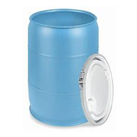 55-30 GALLON OPEN TOP DRUM PLASTIC WITH LEVER LOCK RING